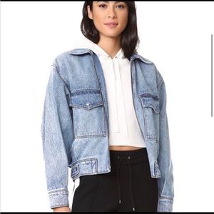 Grey Jason Wu Blue Oversized Jean Jacket XS 80’s Boyfriend Streetwear Grunge